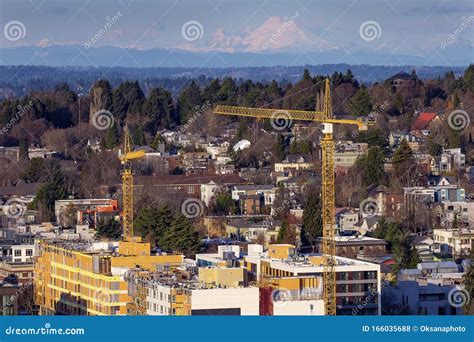 Suburbs of Seattle WA stock photo. Image of landscape - 166035688