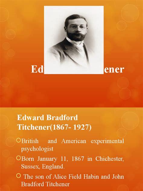 Edward B Titchener | PDF | Metaphysics Of Mind | Neuroscience