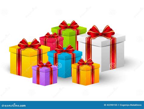 Birthday gift boxes stock vector. Illustration of gift - 42290155