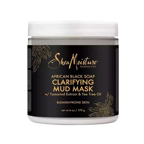 Shea Moisture African Black Soap Clarifying Mud Mask (Ingredients