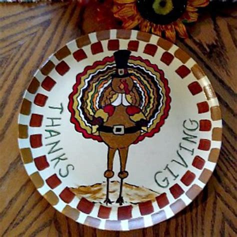 How to Paint a Thanksgiving Plate - HubPages