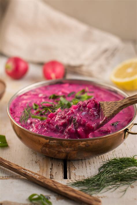 Cold Beet Soup [Vegan, Gluten-Free and Oil-Free]