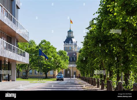 Karlsruhe Palace Center of City Germany Castle Schloss Architecture Park Stock Photo - Alamy