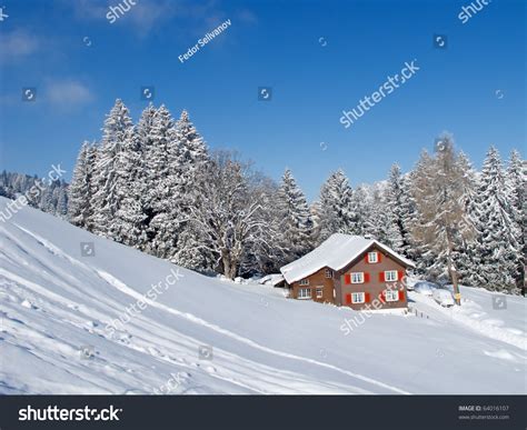 Winter Landscape In Swiss Alps Stock Photo 64016107 : Shutterstock