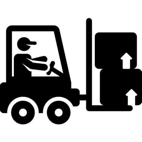 Forklift Pictograms Fill icon