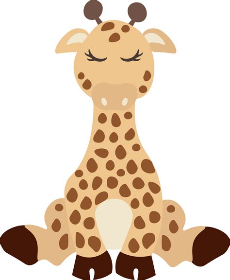 Tropical Cute Giraffe Safari Animal Clipart 8319079 Vector Art at Vecteezy