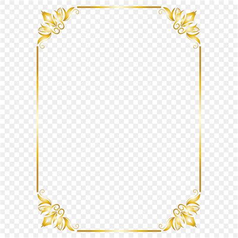 Gold Frame Border Clip Art