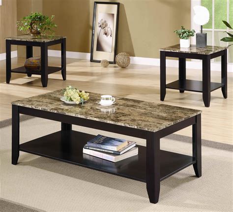 Black Coffee And End Table Sets Furniture