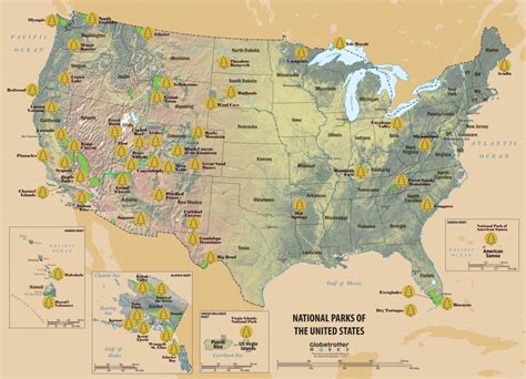 Printable Map Of Usa National Parks - Printable US Maps