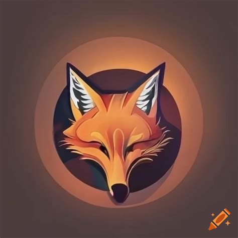 Fox logo with clock design on Craiyon