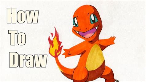 Charmander Drawing Pokemon Cover drawn and colored by me