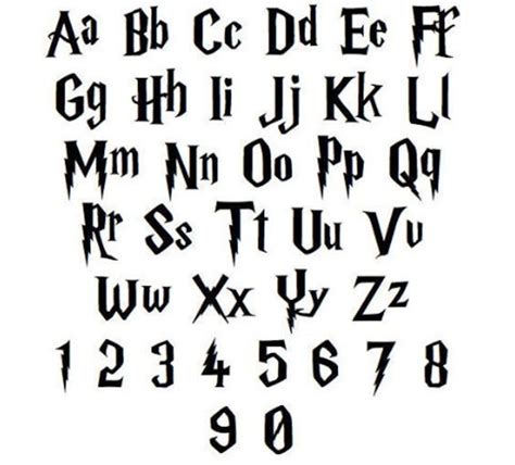 Free harry potter font - horbudget