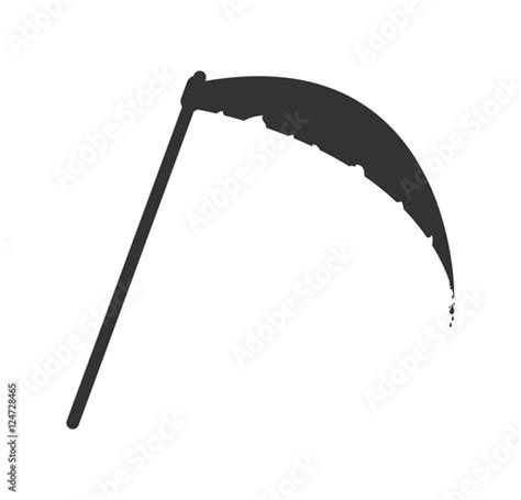 "halloween scythe vector symbol icon design." Stock image and royalty-free vector files on ...