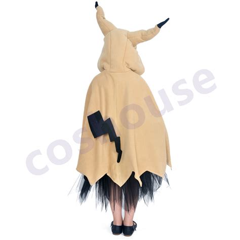 Child Pikachu Mimikyu Halloween Cloak Fancy Dress Costume Pokemon ...