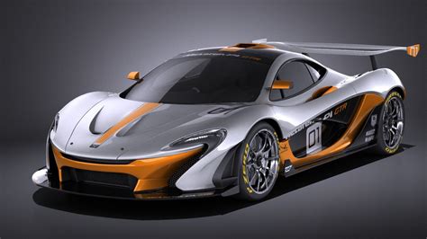 McLaren P1 GTR concept 2016 VRAY Modelo 3D $129 - .3ds .c4d .fbx .lwo ...