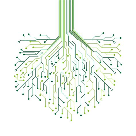 Tree Technology Lines Digital Diagram Abstract, Digital Technology, Technology Art Background ...