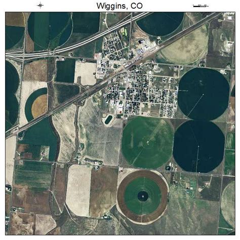 Aerial Photography Map of Wiggins, CO Colorado