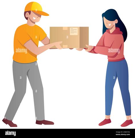 Package Delivery on White Stock Vector Image & Art - Alamy