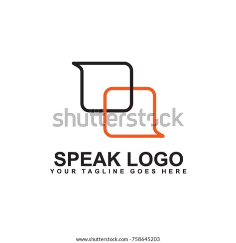 Speak Logo Design Stock Vector (Royalty Free) 758645203 | Shutterstock