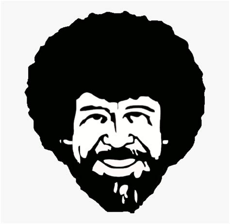 Bob Ross Hair Png, Transparent Png - kindpng