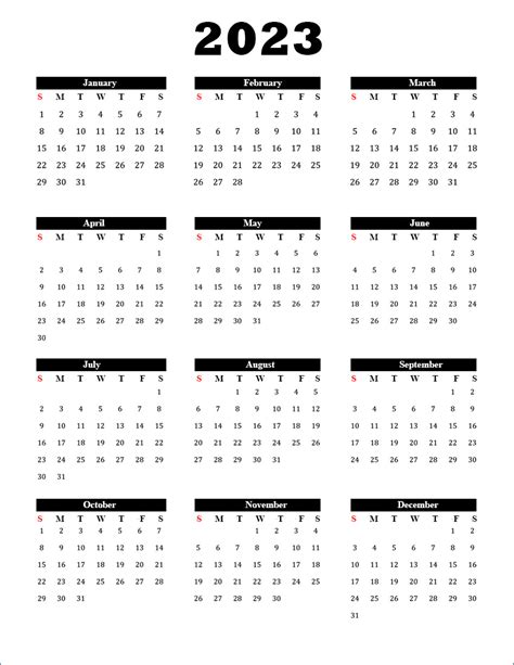 2023 Calendar Free Printable Pdf Templates Calendarpedia - Riset