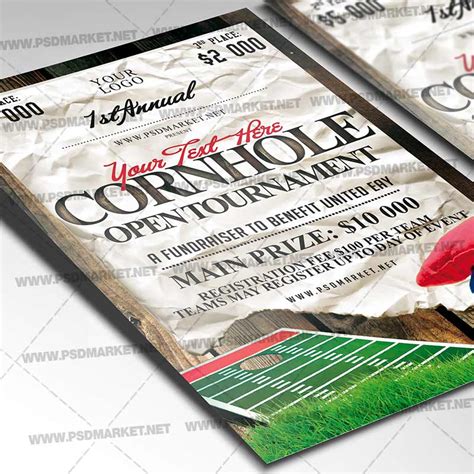 Download Cornhole Tournament Event Flyer - PSD Template | PSDmarket