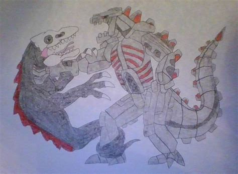 MECHAGODZILLA VS SKULLCRAWLER by asandoval24 on DeviantArt