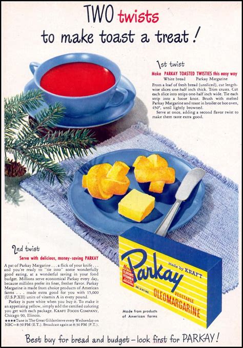 Parkay Margarine | Vintage recipes, Parkay, Fresh bread