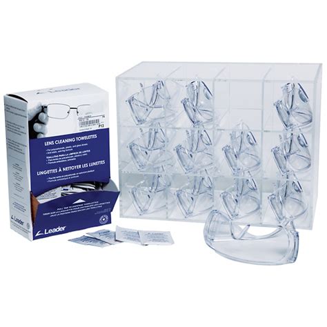 Safety Glasses Station and Cleansing Wipes Kit Includes 12 Pairs of ...