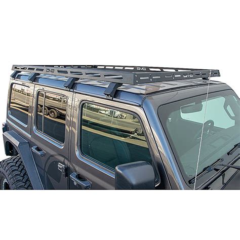 DV8 Offroad Roof Rack For 07-18 Jeep Wrangler JKU, 18-21 Wrangler JL, 20-21 Gladiator JT | Quadratec