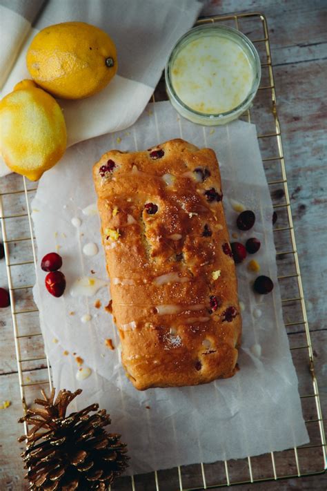 Cranberry Loaf with Lemon Zest Glaze - Liv B.