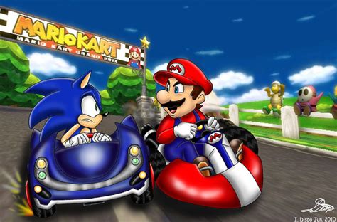 Image - Mario Vs Sonic Racing by Dispo Fever.jpg - Game Ideas Wiki