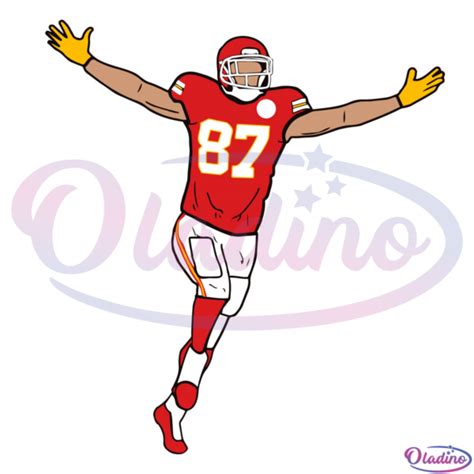 Free Travis Kelce Touchdown Celebration Kansas City Chiefs 6265 SVG - Oladino