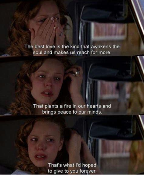 The Notebook | Favorite movie quotes, Movie quotes, Best love