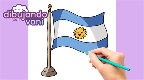 COMO DIBUJAR LA BANDERA ARGENTINA PASO A PASO - DIBUJOS PARA DIBUJAR ...