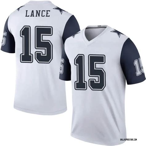 White Youth Trey Lance Dallas Cowboys Legend Color Rush Jersey