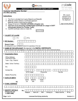 Digital Signature Application Form Pdf - Fill Online, Printable, Fillable, Blank | pdfFiller