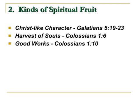 The Fruits And Gifts Of The Holy Spirit