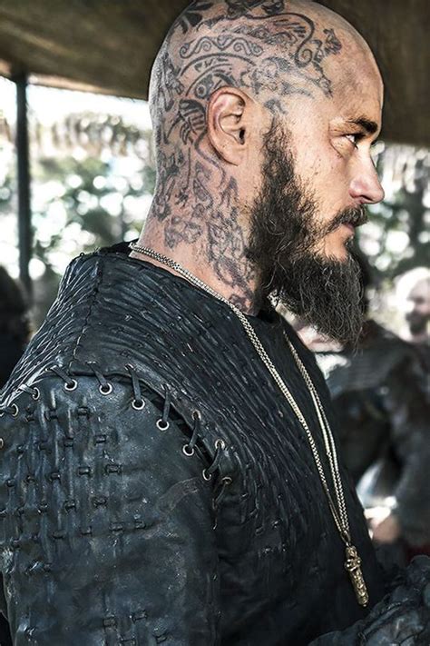 blackwork head tattoo for men | Vikings ragnar, Viking head, Head tattoos