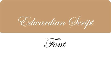 Edwardian Script Font | Free Fonts Vault