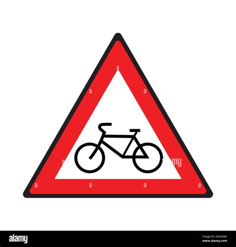 Cycle road sign. Safety symbol Stock Vector Image & Art - Alamy