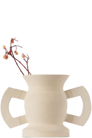 White Bow Vase by IAAI on Sale