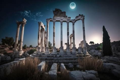 Premium AI Image | Ruins of the Apollo Temple Antalya Turkey