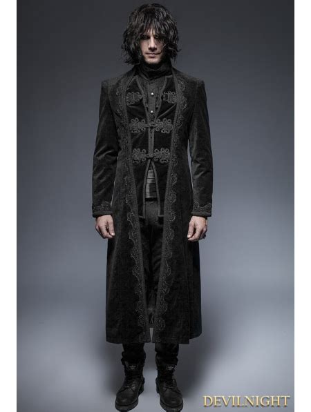 Black Gorgeous Vintage Style Gothic Suit for Men - Devilnight.co.uk