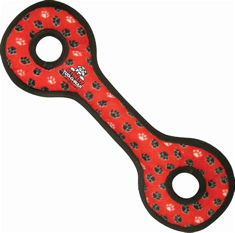 Tuffy's Ultimate Tug-O-War Dog Toy, Red Paws - Chewy.com