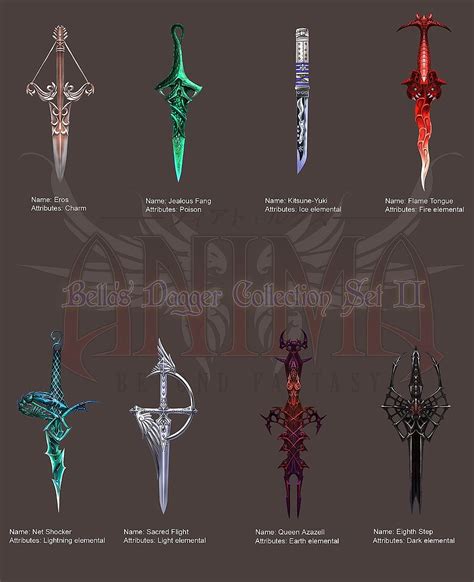 Bella's dagger collection set II, sword, weapon, fantasy art, fantasy weapon HD wallpaper ...