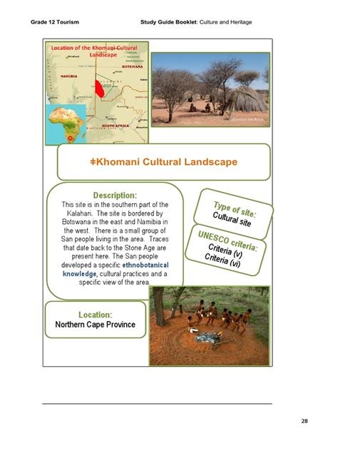 Khomani Cultural Landscape. | PDF