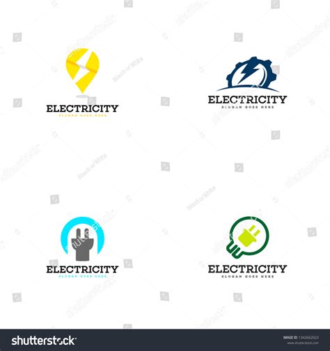 Lightning Logo Design Stock Vector (Royalty Free) 1342662023