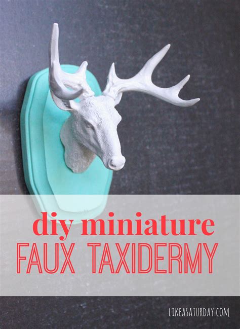 DIY Miniature Faux Taxidermy - This craft is so easy! It's a fun way to add a little bit of ...