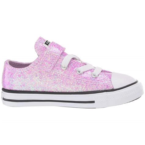 Converse - Infant Girls' Converse Chuck Taylor All Star Coated Glitter 1V Ox Sneaker - Walmart ...